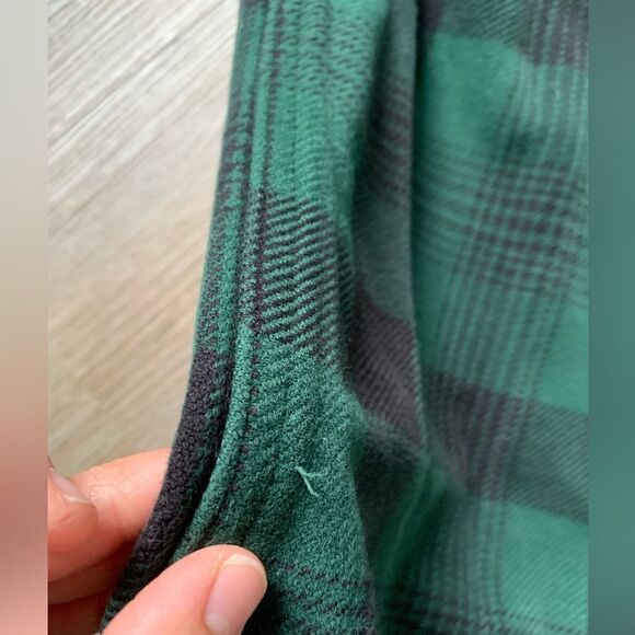 VTG David Taylor Grandpa Plaid Flannel Green Black Size XL - Picture 5 of 9